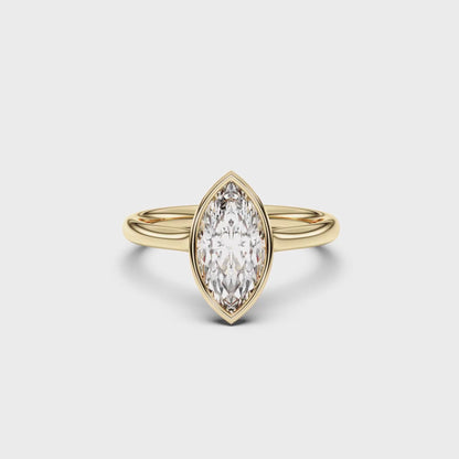 MARQUISE BEZEL SOLITAIRE RING